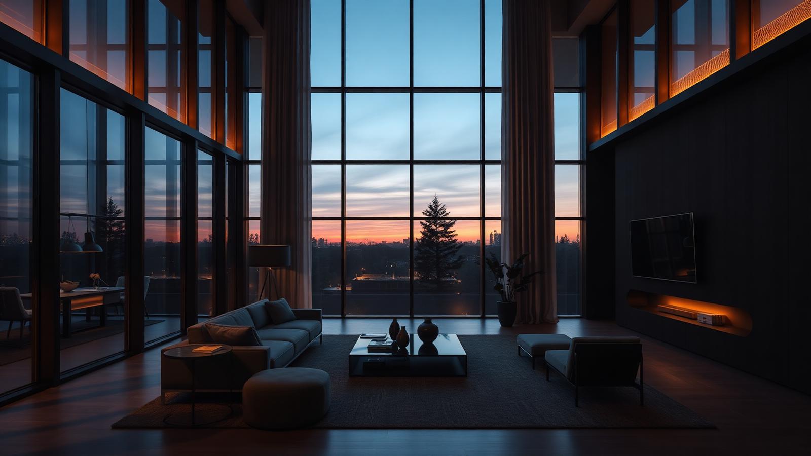 Luxury interior with air conditioning